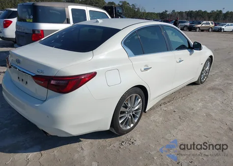 2018 Infiniti Q50 3.0T Luxe z USA, uszkodzony, nr VIN JN1EV7AP6JM365100